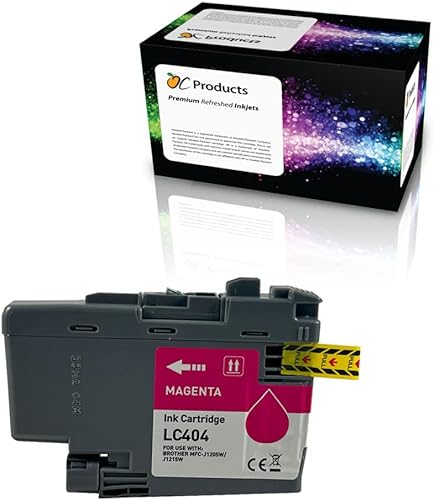 Miniatura 8 de OCProducts - Cartucho de tinta de repuesto compatible para Brother LC404, negro, para DCP-J1200 MFC-J1205W MFC-J1215W
