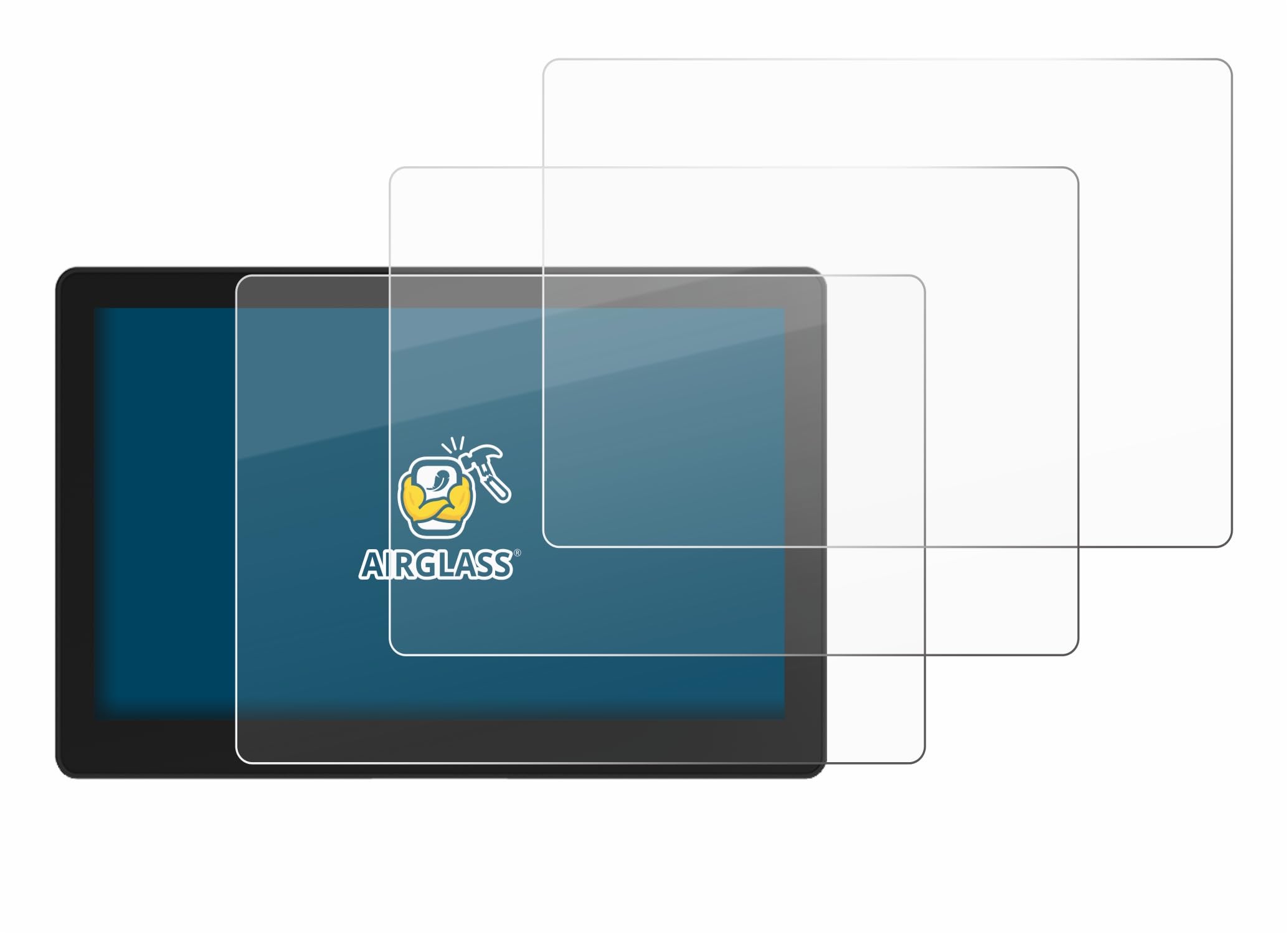 BROTECT 3 Stück Schutzglas für VECTOR AGR DH818 Display Terminal Schutzfolie Panzer Folie Glas[Extrem Kratzfest, Anti-Fingerprint, Ultra-]