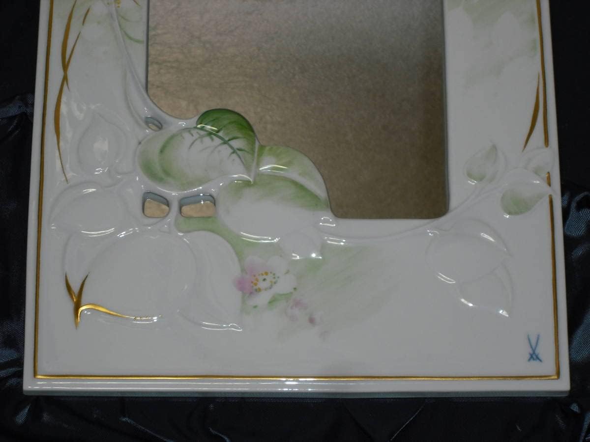 マイセン　立体プラークミラー Amazon.co.jp: マイセン 立体プラーク（陶板）ミラー（鏡）箱入り