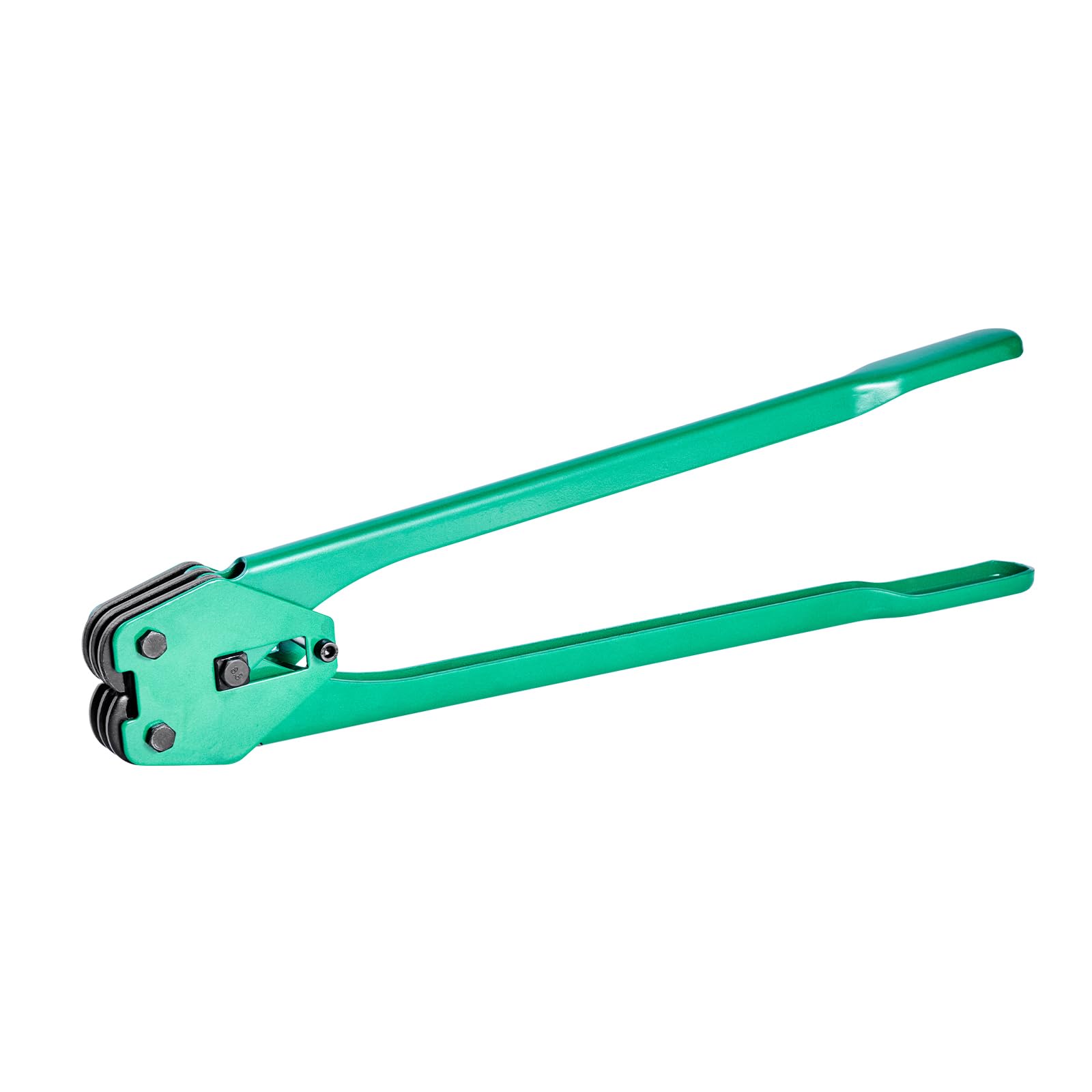 VEVOR Set di Reggiatura per Cinghie Plastiche, Rotolo di Reggetta in PET da 457 m, Kit di Reggiatrice Manuale per Spedizione Pallet Trasloco con 450 Sigilli Metallici, 150 Protezioni Angolari e Guanti