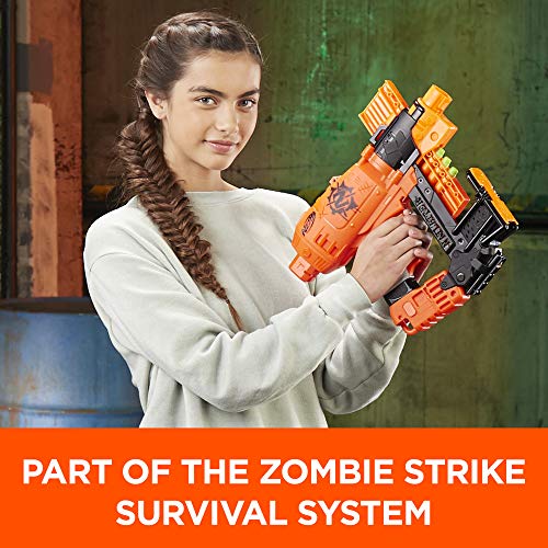 Nailbiter Nerf Zombie Strike Toy Blaster – 8 Official Zombie Strike Elite Darts, 8-Dart Indexing Clip – Survival System – For Kids, Teens, Adults