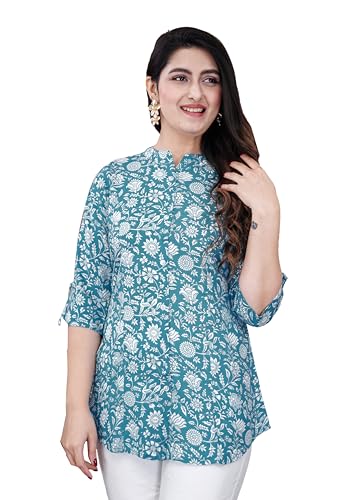 Image of FebQ Printed Shirt Style Top for Women