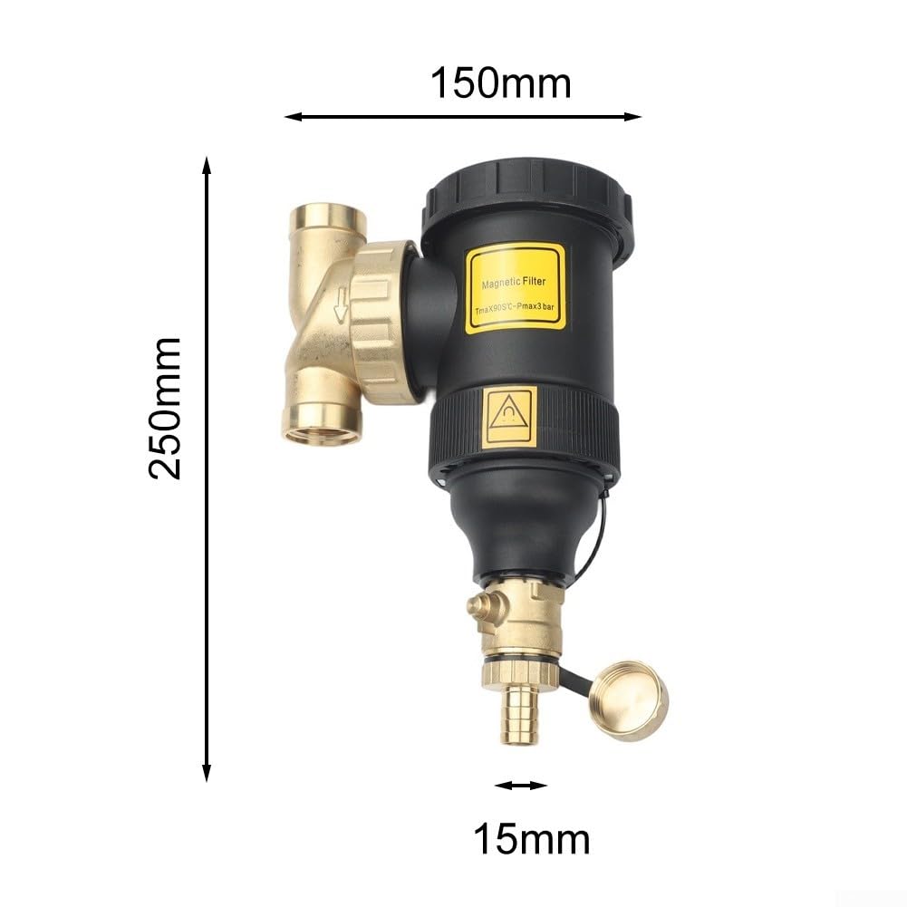Heizungsfilter DN20 DN25 Schlammabscheider Magnet(DN32/1-1/4 female)