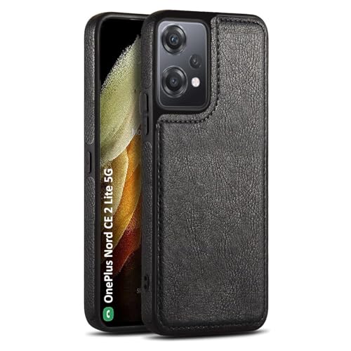 Image of MOBILOVE PU Leather Flexible Back Case Cover for | OnePlus Nord CE 2 Lite 5G (Black)