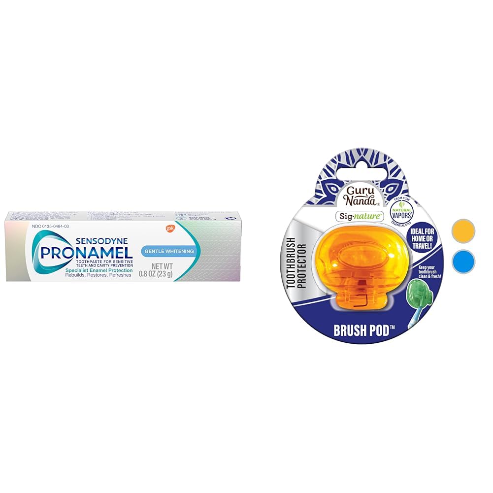 Sensodyne 0 8oz Toothpaste GuruNanda Toothbrush Head Cover Travel Bundle