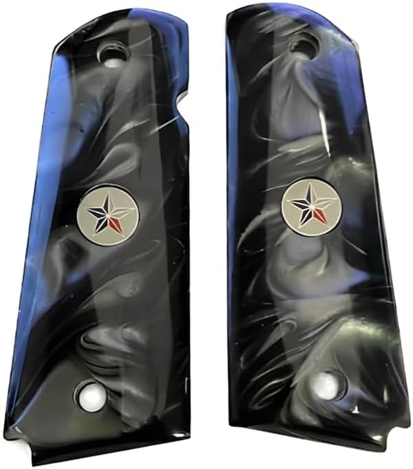 Premium Grips Compatible Replacement for 1911 Full Size Black Pearl Colt Gov. & Clones Taurus, S&W, Springfield, Rock Island Mother of Pearl