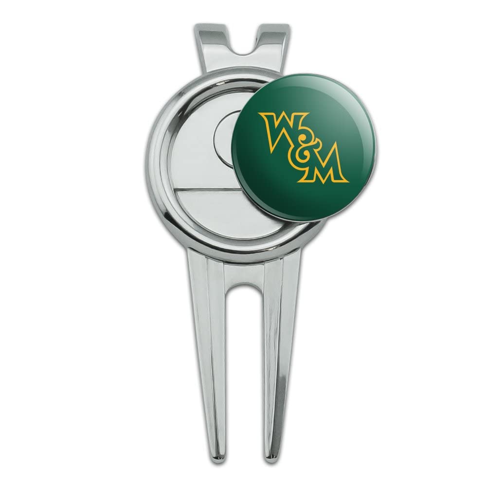 GRAPHICS & MORE College of William & Mary Primary Logo Golf Divot Repair Tool and Ball Marker