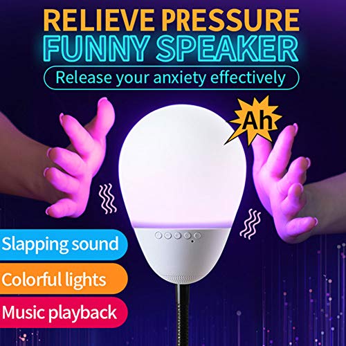 Z-XFY Smart LED Light Speaker,Audio Decompression Artifact Interactive Toy Entertainment Funny Sandbag Colorful Light 5.0 Bluetooth Suitable for Home Office