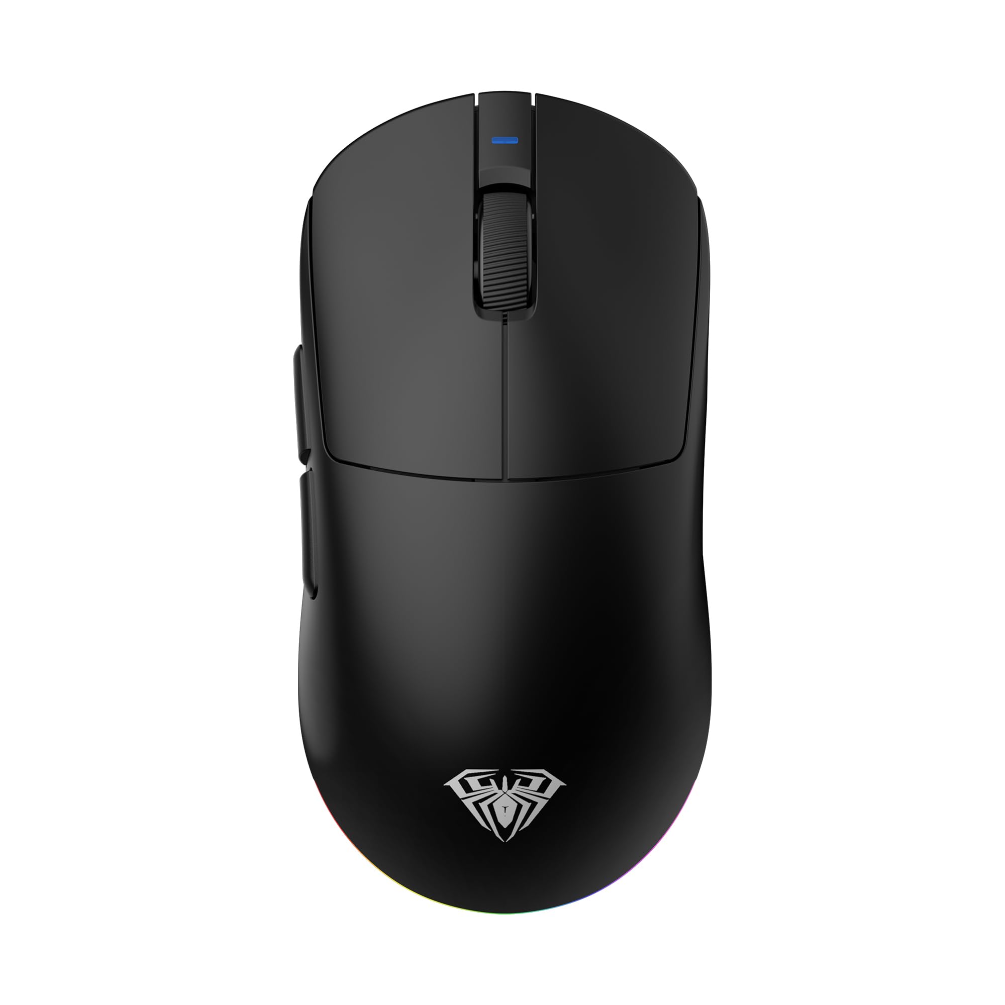 Aula V9 Pro Plus 26000 DPI PAW3395 Sensör 8000Hz Tri-Mode Kablosuz Oyuncu Mouse RGB Omron Switch Lightweight E-Spor Gaming Mouse Siyah
