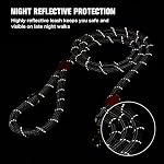 Nylon Rope Dog Leash, Silver Grey, 5 FT - 3/5" | Reflective, Handmade Braided, Heavy Duty, For Medium Large Dogs - Image 6