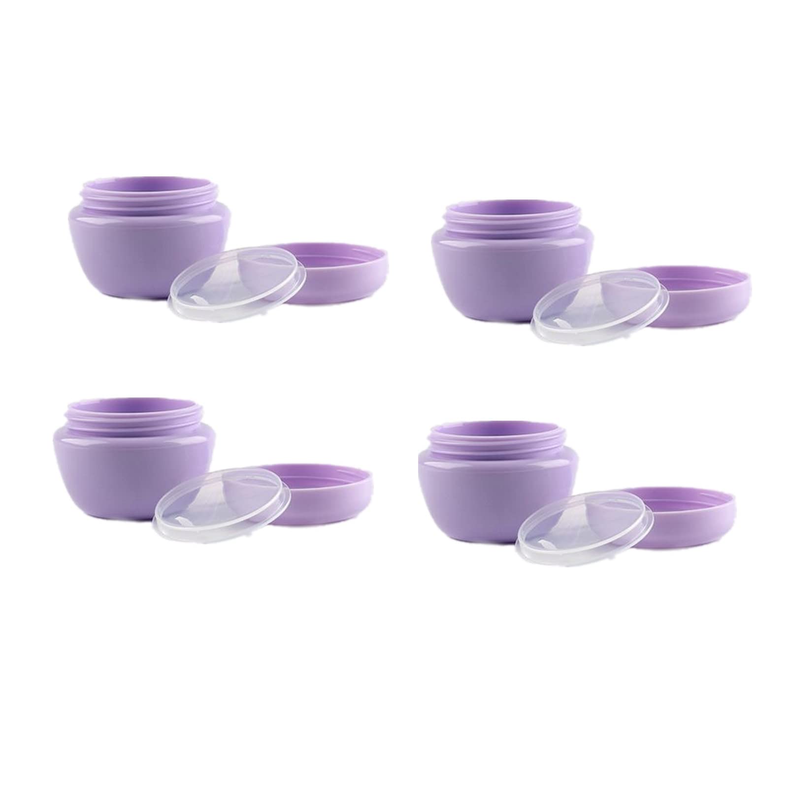Travel Size Containers 12pcs Empty Plastic Cosmetic Cream Jars Leak-proof with Lids for Cosmetic Makeup Salves Ointments Bead
