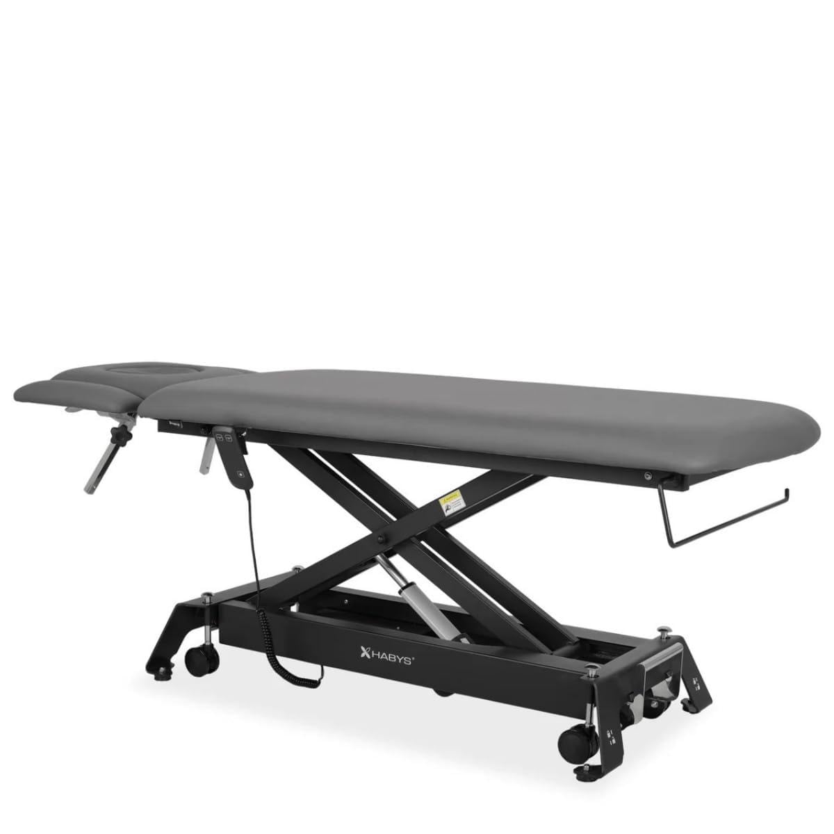 HABYS Massageliege Elektrisch 4-Segmente, Massagebank für Therapieliege | Elektrische Massageliege Höhenverstellbar 198 x 67cm, Kosmetikliege Elektrisch bis zu 200kg mit ERGO-Kissen, Evro Cross X4