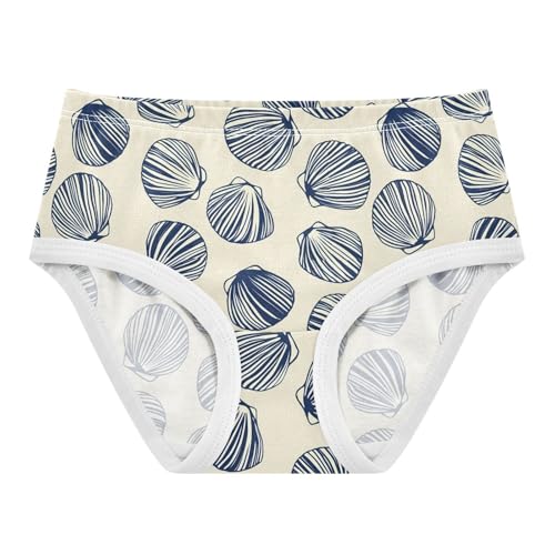 Ocean Shell Yellow Toddler Girls's Underwear 2T 2302858