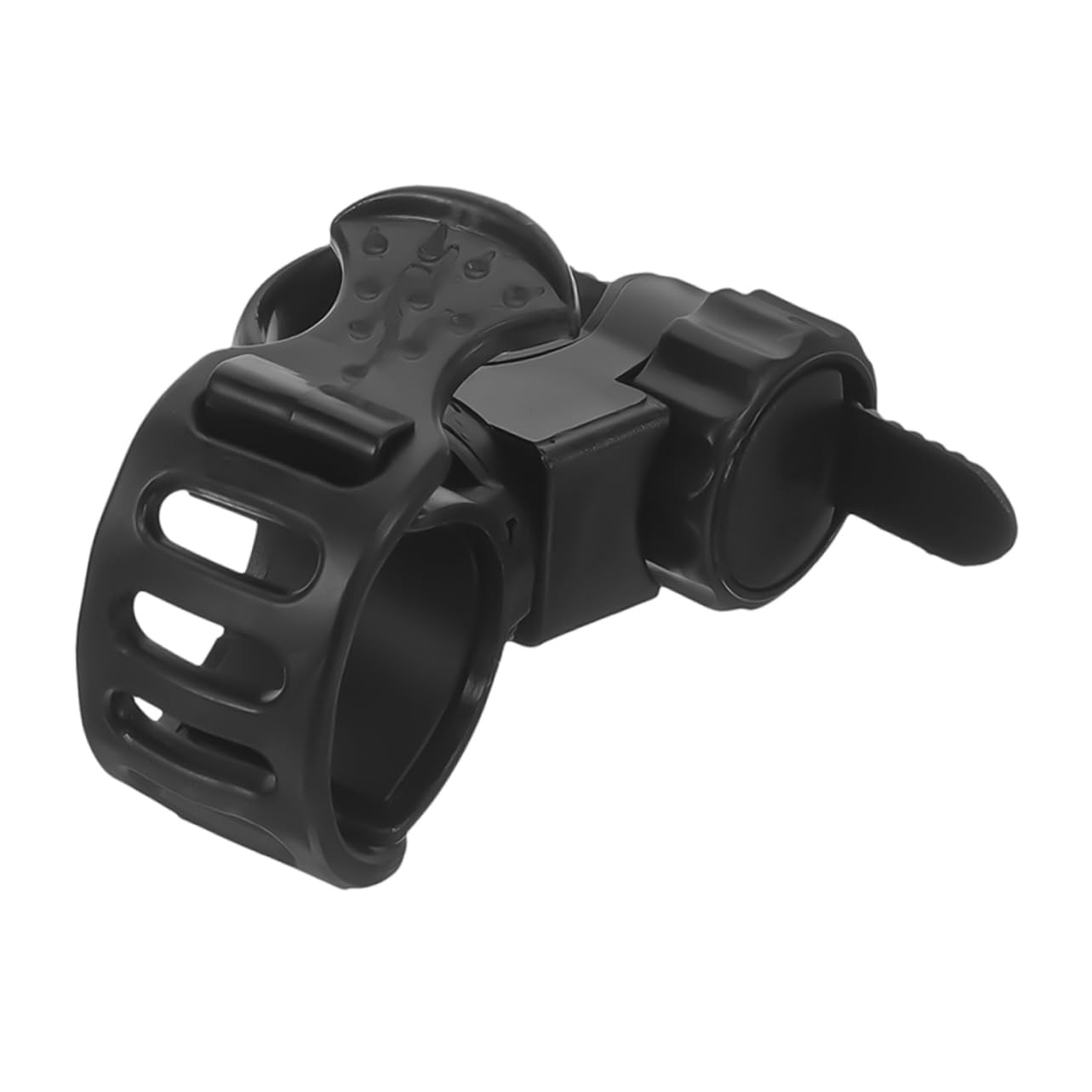 HANABASS Adjustable Rubber Flashlight Mount for Bike Handlebar Silicone Holder for Mountain Bike Front Lights Versatile Compatibility for Night Cycling Camping