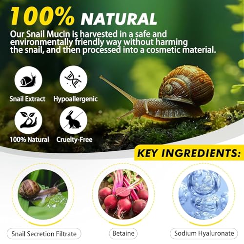 Image of Snail Mucin 92% Repair Face Cream - Face Moisturizer Hydrating Anti Age Firming Wrinkle Reduction Daily Repair Snail Mucin Face Cream for Dry & Sensitive Skin, All Skin Types-100 g /3.52 oz