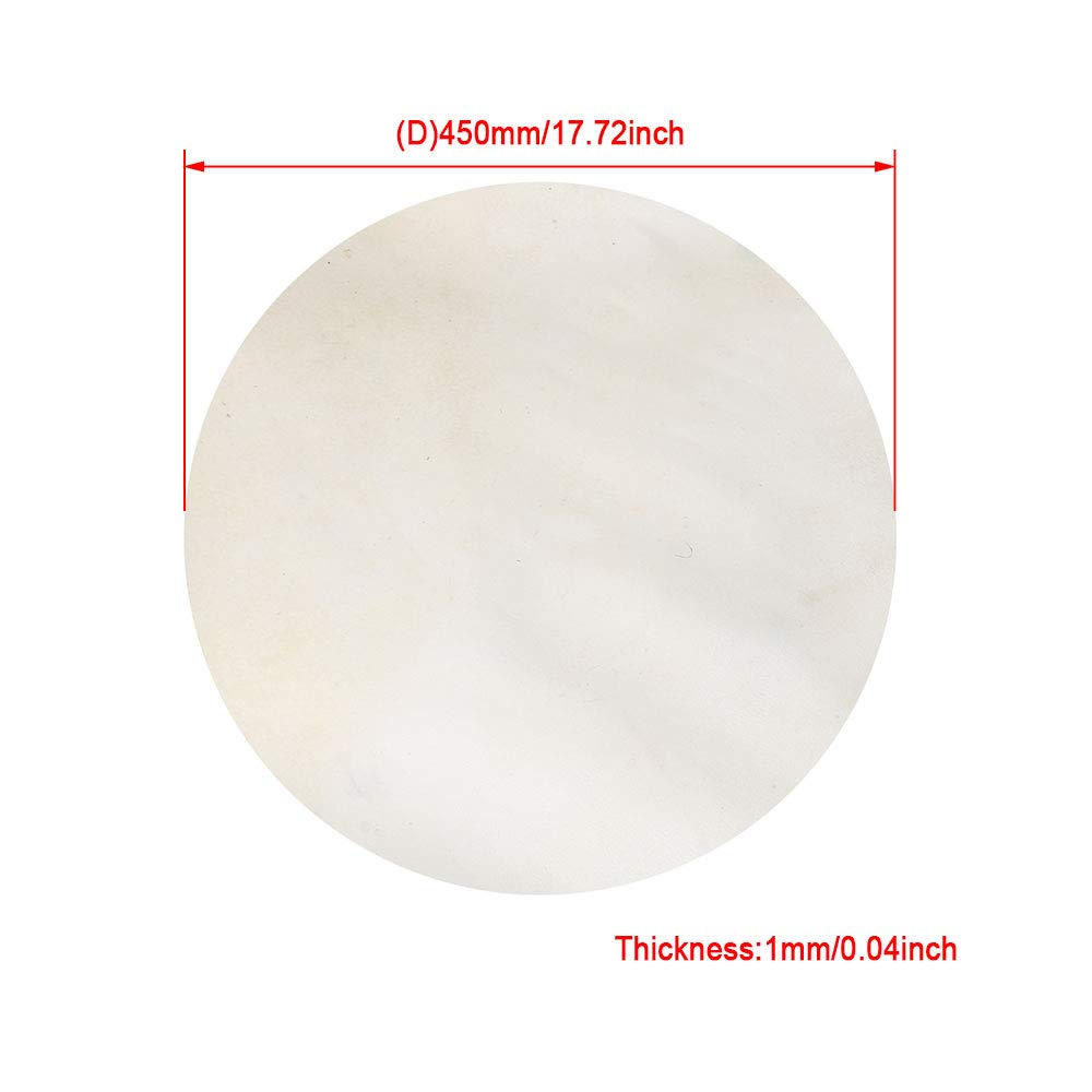 Yibuy Testa di fusto sottile per fusti bongo e fusti sciamani, diametro 45 cm, colore: beige