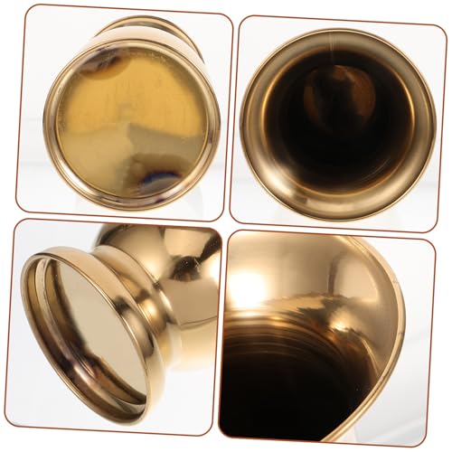 Vase antique acier inoxydable doré 700ml centre de table