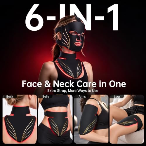 Red Light Therapy Mask for Face Neck DROPS TO - image 2