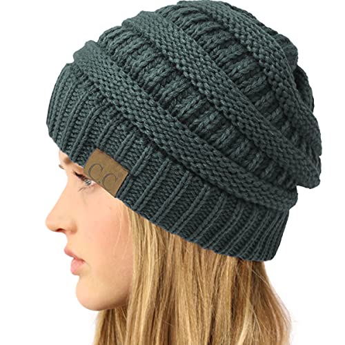 Image of Hatsandscarf CC Exclusives Solid Color Beanie Tail Hat for Adult (MB-20A)