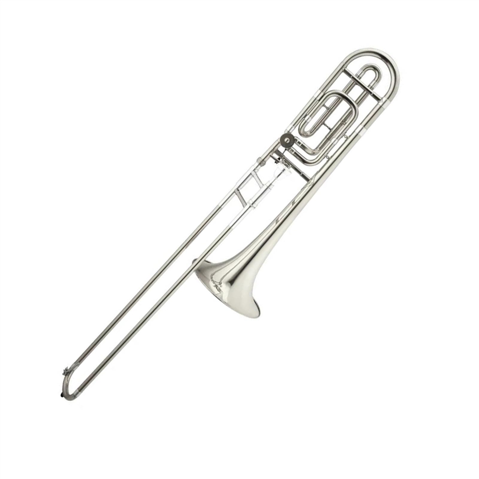 Trombones Instrumentos musicales Trombón Tenor Bb/F De Tono Deslizante De Afinación De Alto Grado Niquelado