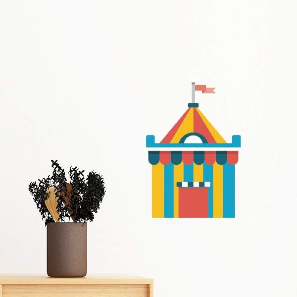 Papier peint adhésif amovible illustration de tente décoration murale facile 100cm