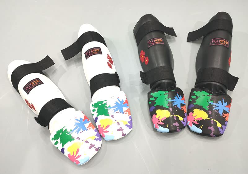 Amazon | FLOWER SHIN GUARD 2209 WHITE シンガード レガース 脛当て