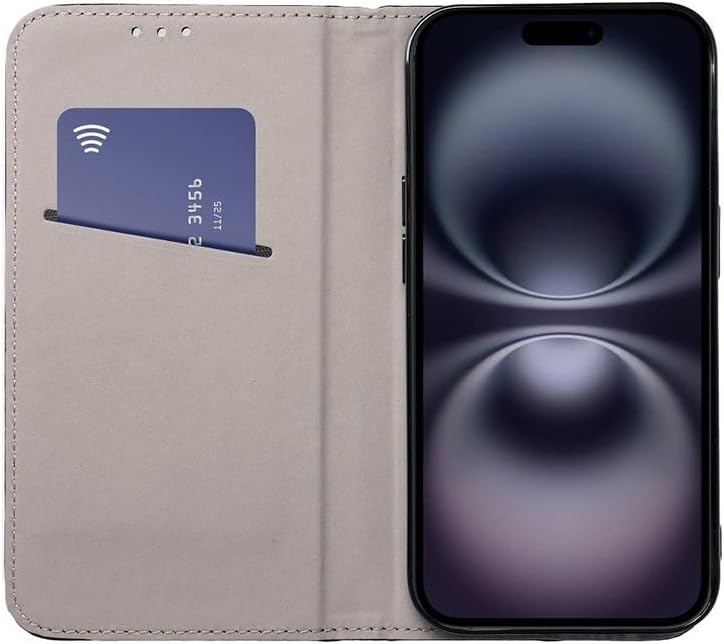 Cool Flip Cover Case for iPhone 16 Pro Smooth Burgundy