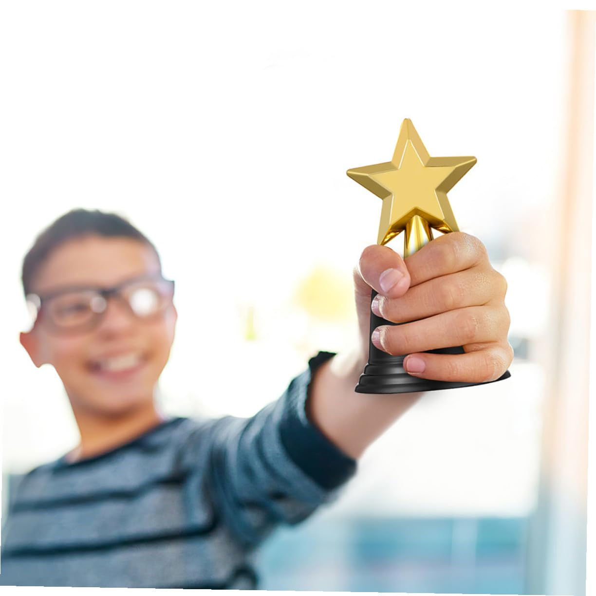 Mini Estrella Plástico Niños para Trofeo 9 Piezas de Decoracion Verano
