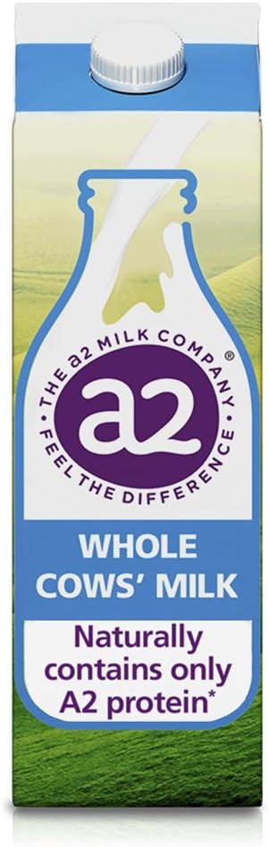 A2 Milk Whole Fresh Cows' Milk, 1 Litre