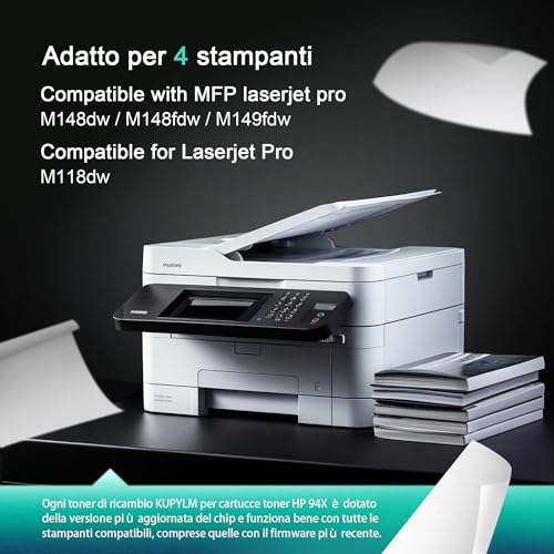 Toner CF294X compatible HP 94X impression laser nette LaserJet M149fdw - 2