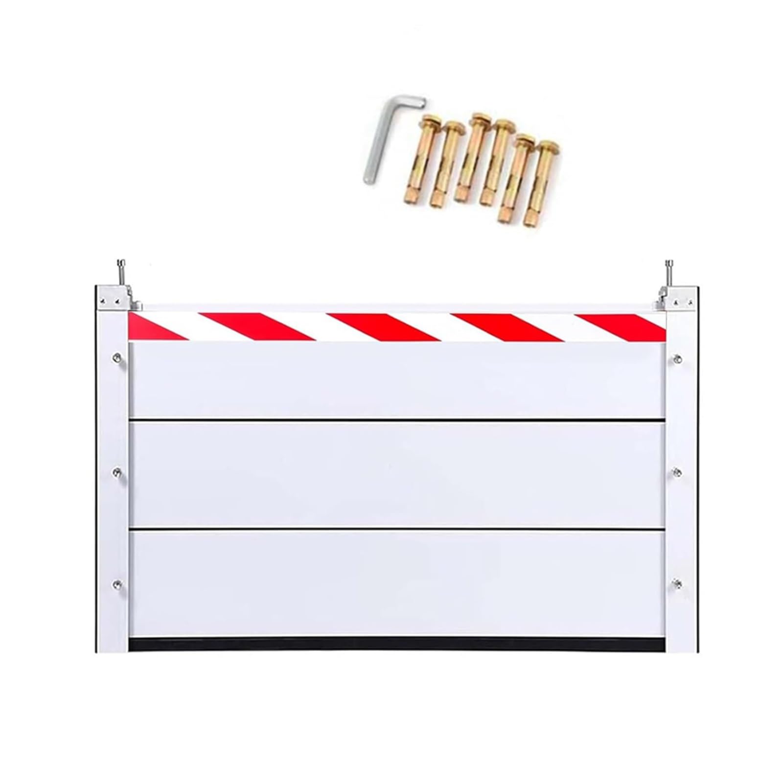 Aluminio Barrera contra Inundaciones L80*H60CM | Escudo De Barrera Contra Inundaciones Reutilizable，Presa de Puerta de Garaje barrera de entrada de calle/almacén