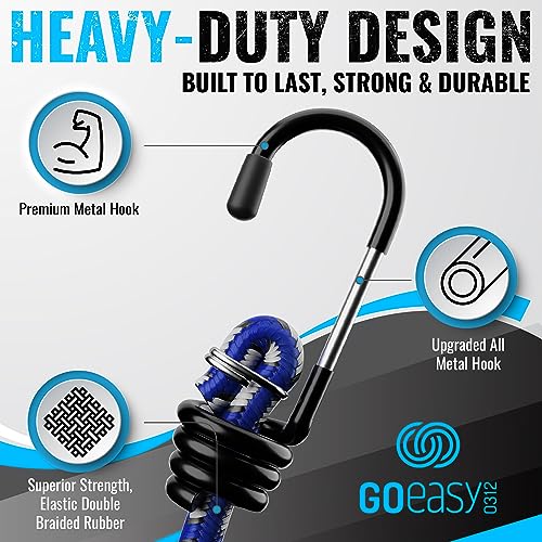 image for GOEASY0312 Premium Bungee Cords Heavy Duty - 20 pcs Bungee Cords with 