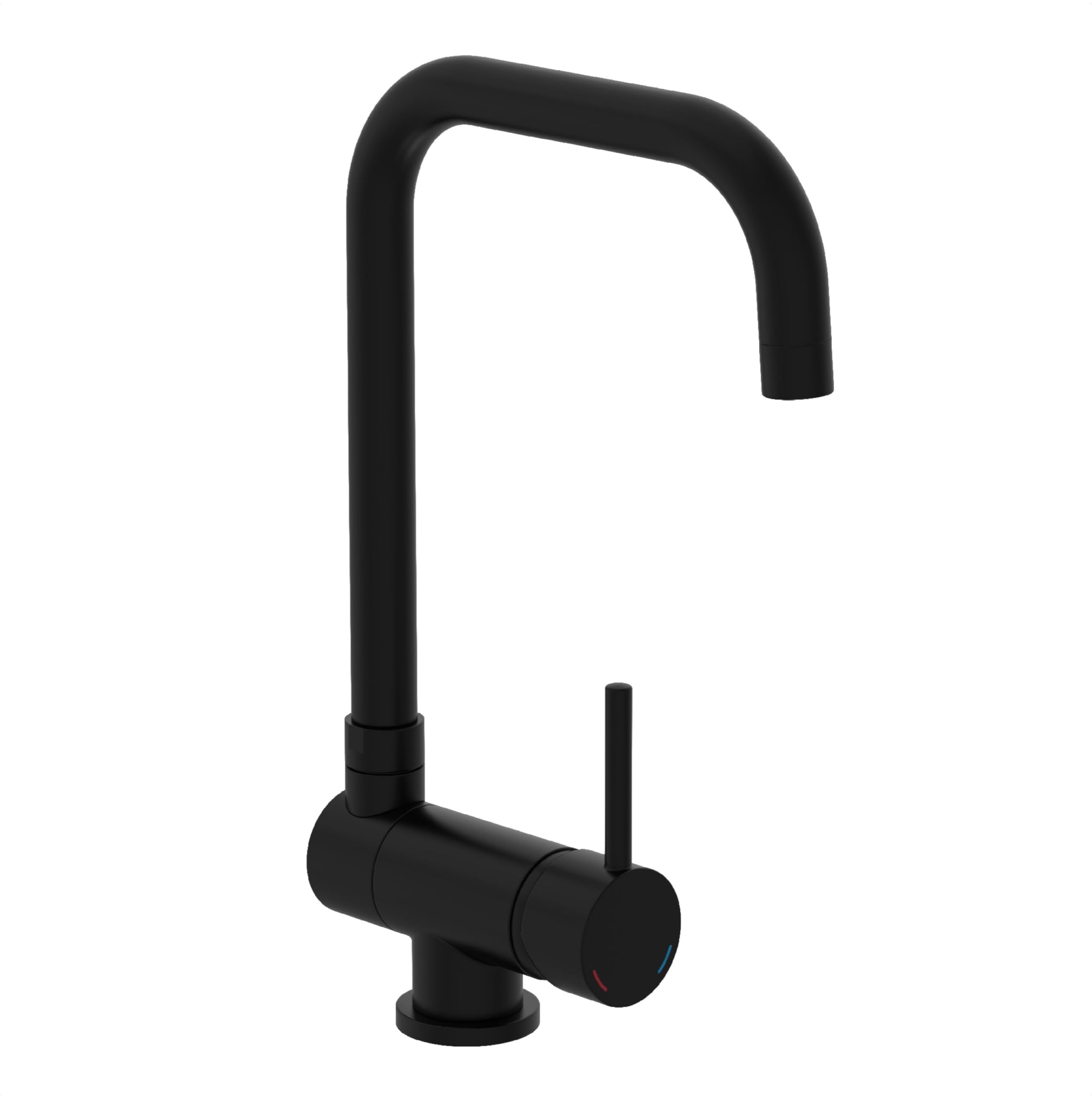SCHÜTTE 24556 WINDOW - Grifo de cocina para ventana inferior, grifo de fregadero (flexible, plegable, giratorio 360°, monomando, color negro)