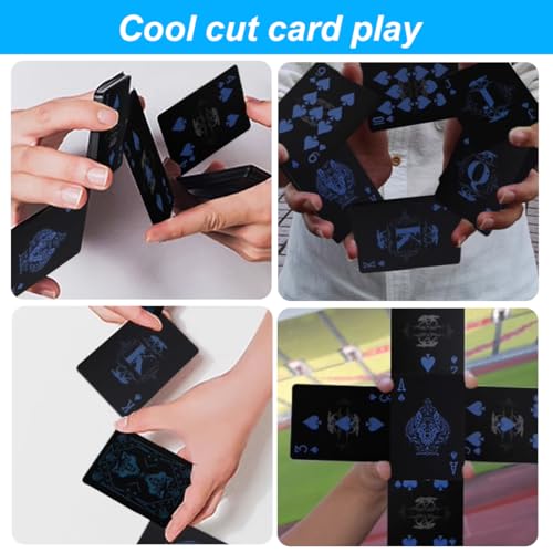 1 Deck mit 54 Karten, PVC spielkarten, playing cards, Partyzubehör (WOLF) – Bild 5