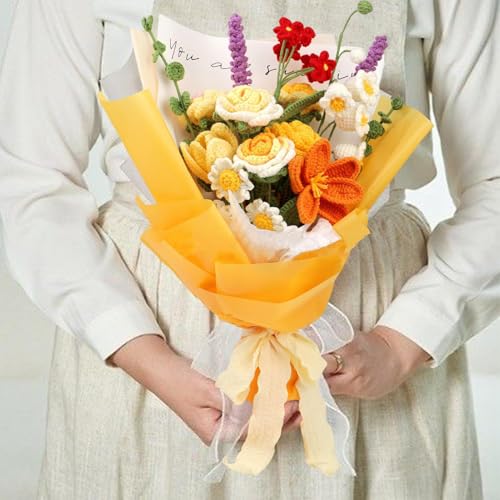 Kit de flores de crochet para aprender a tejer sin hilos deshilachados 2