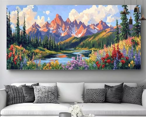Diamond Painting Montagne XXL 70x140cm pour évacuer le stress