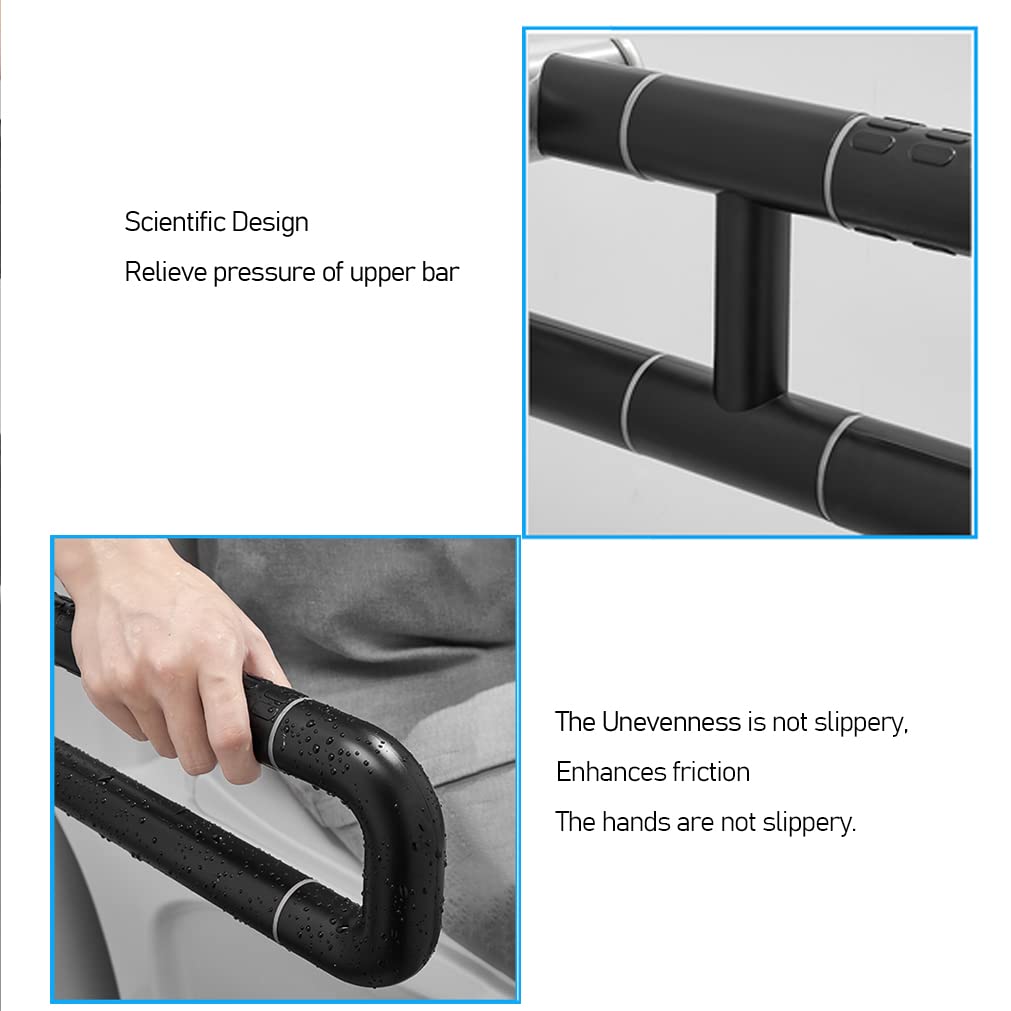 Barra de Seguridad para Baño Antideslizante Carga Asidero Manija de Soporte de Pared de Ducha Manija de Inodoro Ayuda de pie Inodoros Barra de Agarre Barandilla de Seguridad (70cm)