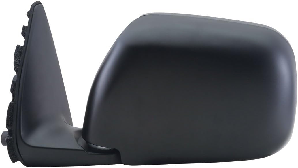 Driver Side Mirror for Toyota T-0 Pick-Up, Black/Chrome, Foldaway, Manual