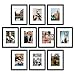 upsimples 8x10 Picture Frame Set of 10,Display Pictures 5x7 with Mat or 8x10 Without Mat,Multi Photo Frames Collage for Wall or Tabletop Display,Black