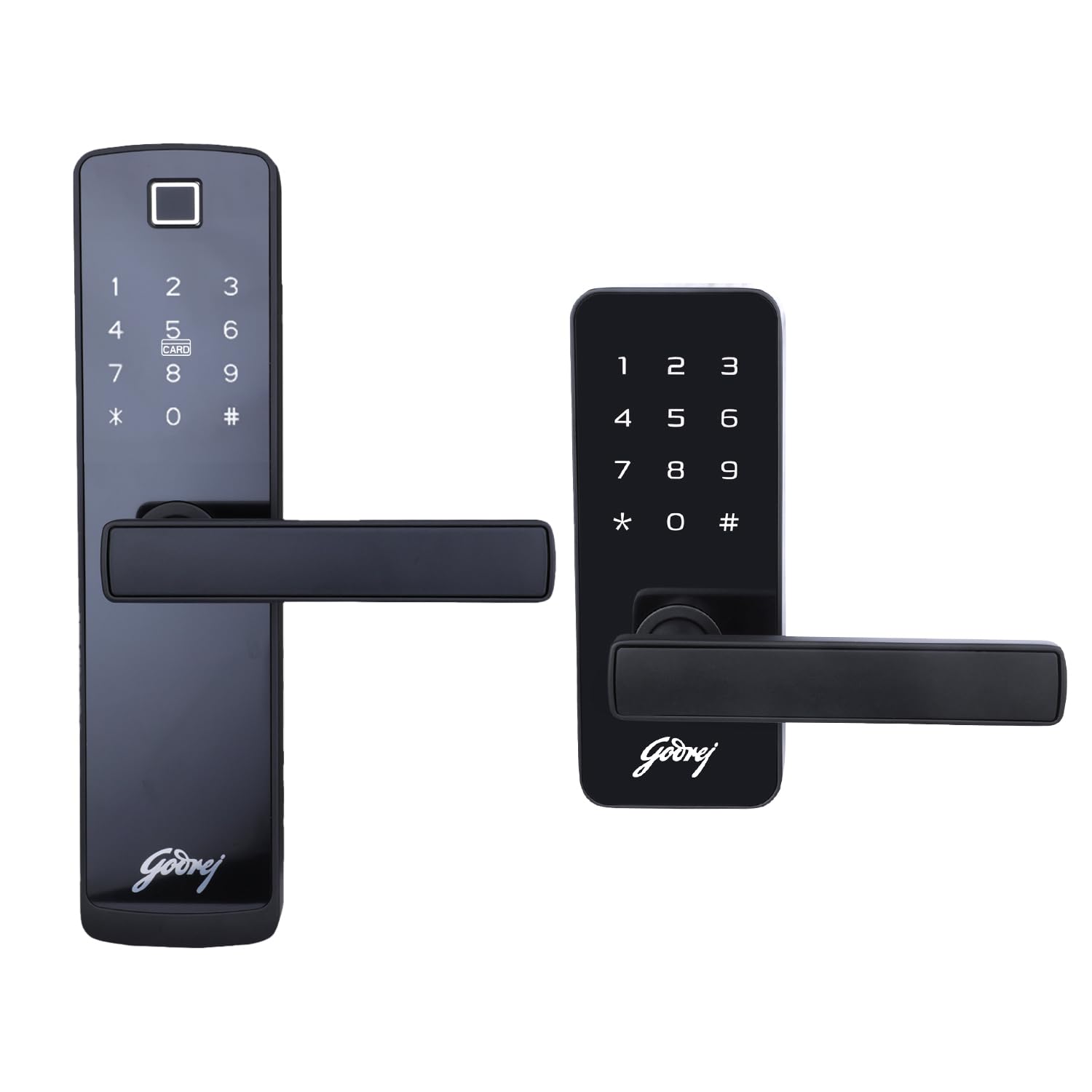 Godrej Smart LockICatus Touch Plus & Catus Touch BlackIDigital Lock for Wooden Door I 4 in 1 Access I Fingerprint I RFID I PIN Access I Mechanical Key I 3 Strong Dead Locking Bolts I Black Finish (B0DFTM5VR5) Amazon Price History, Amazon Price Tracker
