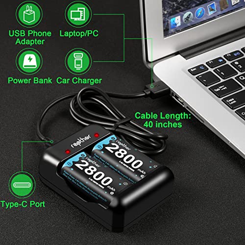 Rapthor 4X 2800Mah Rechargeable Battery Pack For Xbox One/Series Controller, High Power Battery Pack With Fast Charger For Xbox One/Xbox Series X|S/Xbox One S|X|Elite (4 Battery Packs+1 Charger) #TOP7