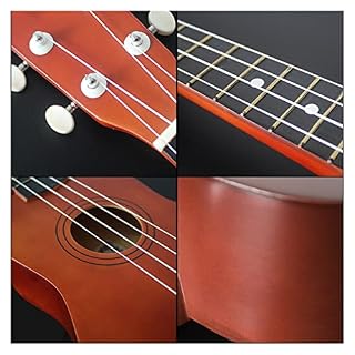ukulélé Voyage 21inch Ukulele Nylon 4 Cordes Instrument Acajou Étudiant Débutant - Les Beatles, Paul McCartney, John Lennon, RIngo Starr, George Harrison ukulélé Voyage 21inch Ukulele Nylon 4 Cordes Instrument Acajou Étudiant Débutant – Image 3