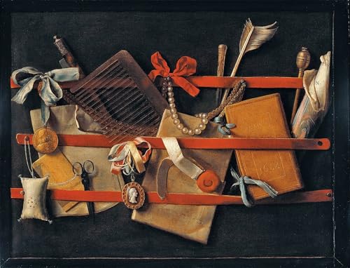 Tableaux Peinture sur Toile Tromp L'oeil Samuel Van Hoogstraten 60x90cm