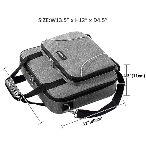 Image of MYBAGZING | Large Embroidery Project Bag - Cross Stitch Supplies Organizer - Embroidery Kits Bag - Storage & Organizer for Floss, Loops