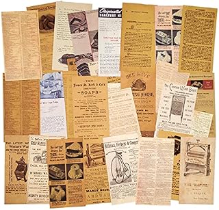 3 Packs Vintage Pattern Paper Set Scrapbook Paper Decorative Paper Retro Paper Kraft Paper Background Paper with Print Single-Sided for Card Making Paper Craft Die Cutting Collage Art and Craft (Muse)