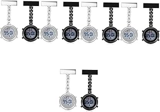 10 peças broche de enfermeira, relógio de bolso, relógio brilhante, estetoscópio, relógio digital, relógio de bolso, relógio médico, lapela, relógio de enfermeira, relógio de enfermeira, relógio de bolso para mulheres, enfermeiras, Conforme mostrado., medium, centímetro