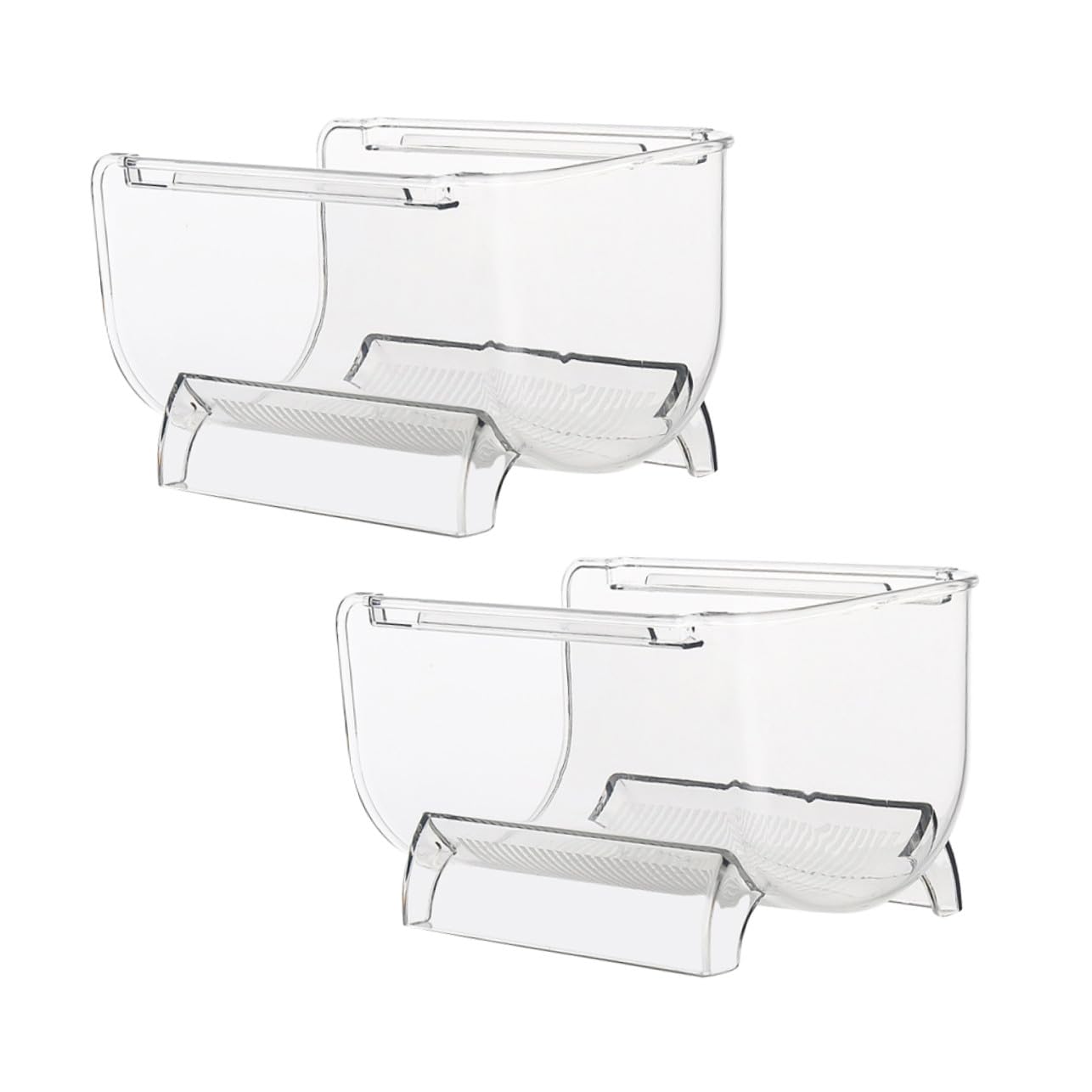 2 estantes apilables para vino, contenedor de almacenamiento transparente para botellas de vino, bebidas y agua, ahorro de espacio para el hogar, bar, oficina y comedor