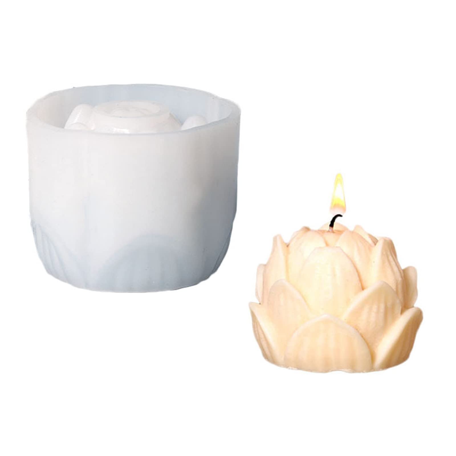NEWFT 3D Flower Mold Soap Gypsum Baking Chocolate Molds Home Decor Gifts Molds