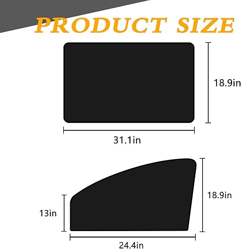 Miniatura 6 de LANZMYAN Compatible con 4 parasoles para ventana de automóvil, cortinas magnéticas de privacidad, adecuadas para camping, protección de privacidad,