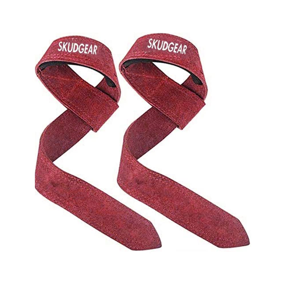 Skudgear Fitness 1.5" Premium Genuine Leather Lifting Wrist Straps for Men and Women Wrist Support 19" in Length (B09S614LXP) Amazon Price History, Amazon Price Tracker